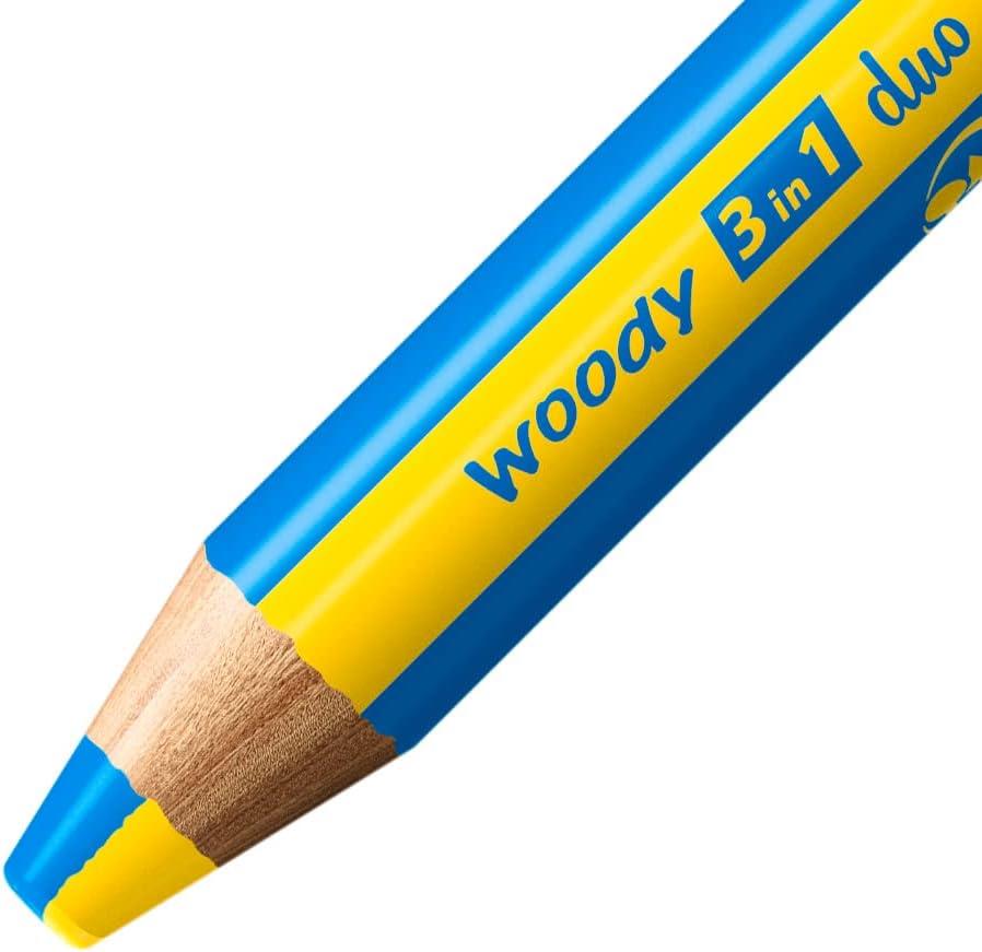 Multi-Talented Pencil - STABILO woody 3 in 1 duo Assorted Colours