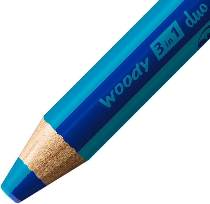 Multi-Talented Pencil - STABILO woody 3 in 1 duo Assorted Colours