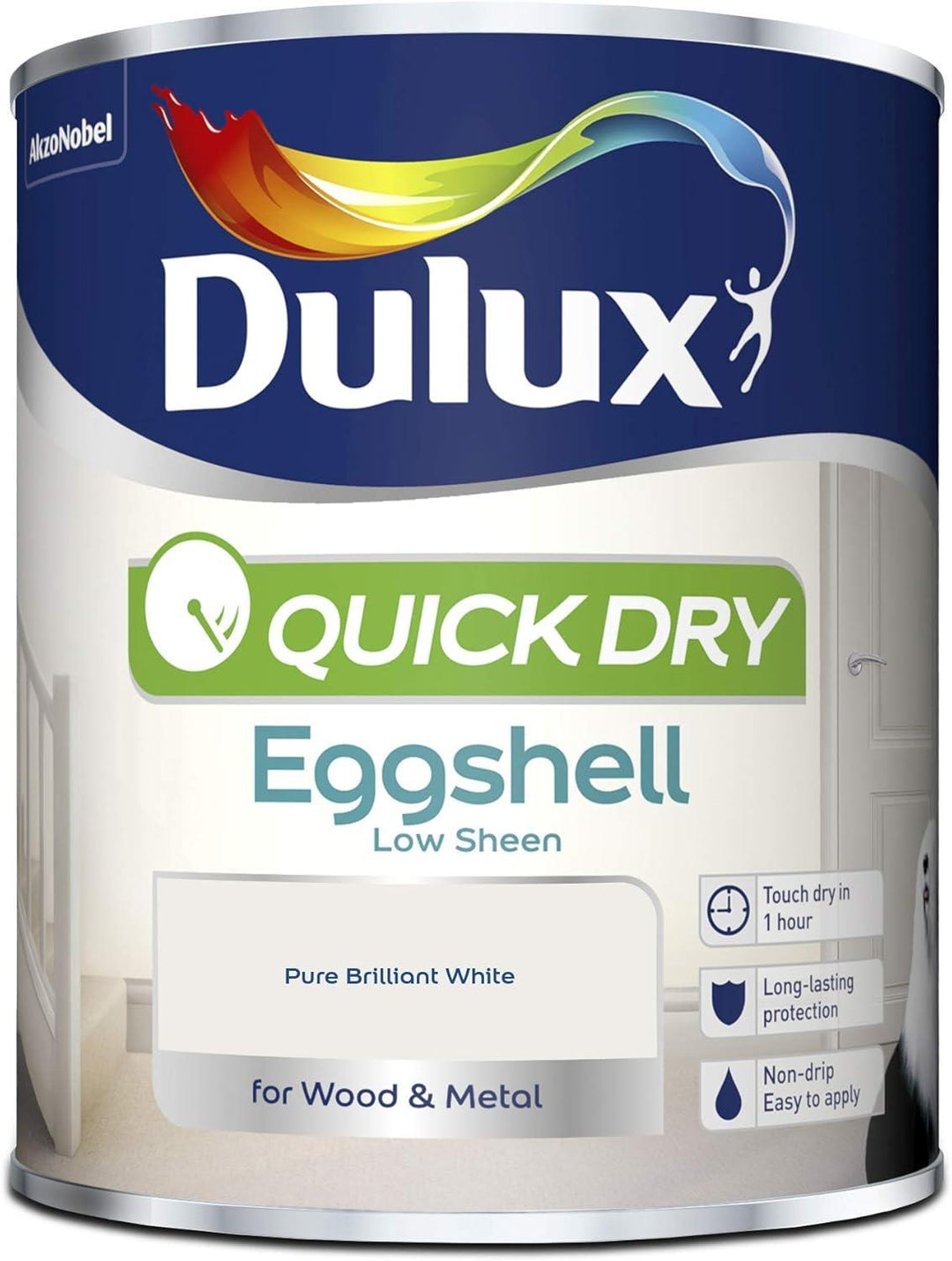 Dulux Quick Dry Eggshell Pure Brilliant White