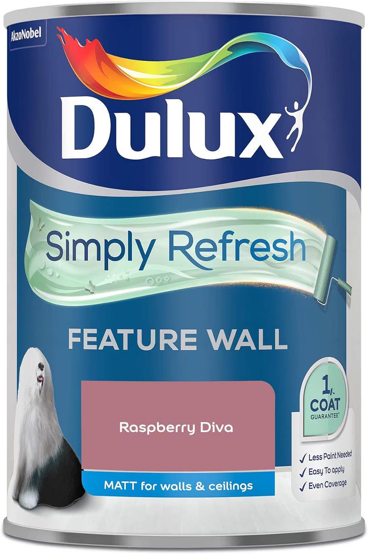 Dulux Simply Refresh Feature Wall Matt Emulsion Paint 1.25L