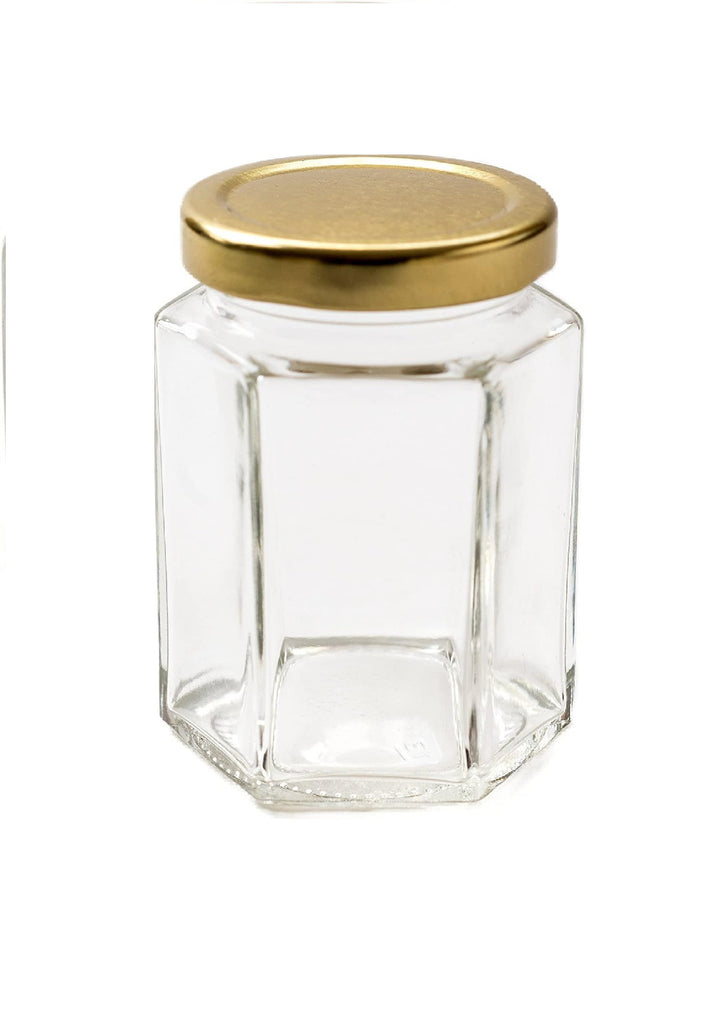 Glass Hexagonal Jar 190ml