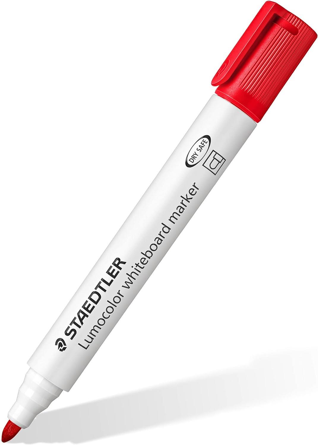 STAEDTLER 351 WP8 Lumocolor Whiteboard Marker Bullet Tip - Assorted Colours (Pack of 8)