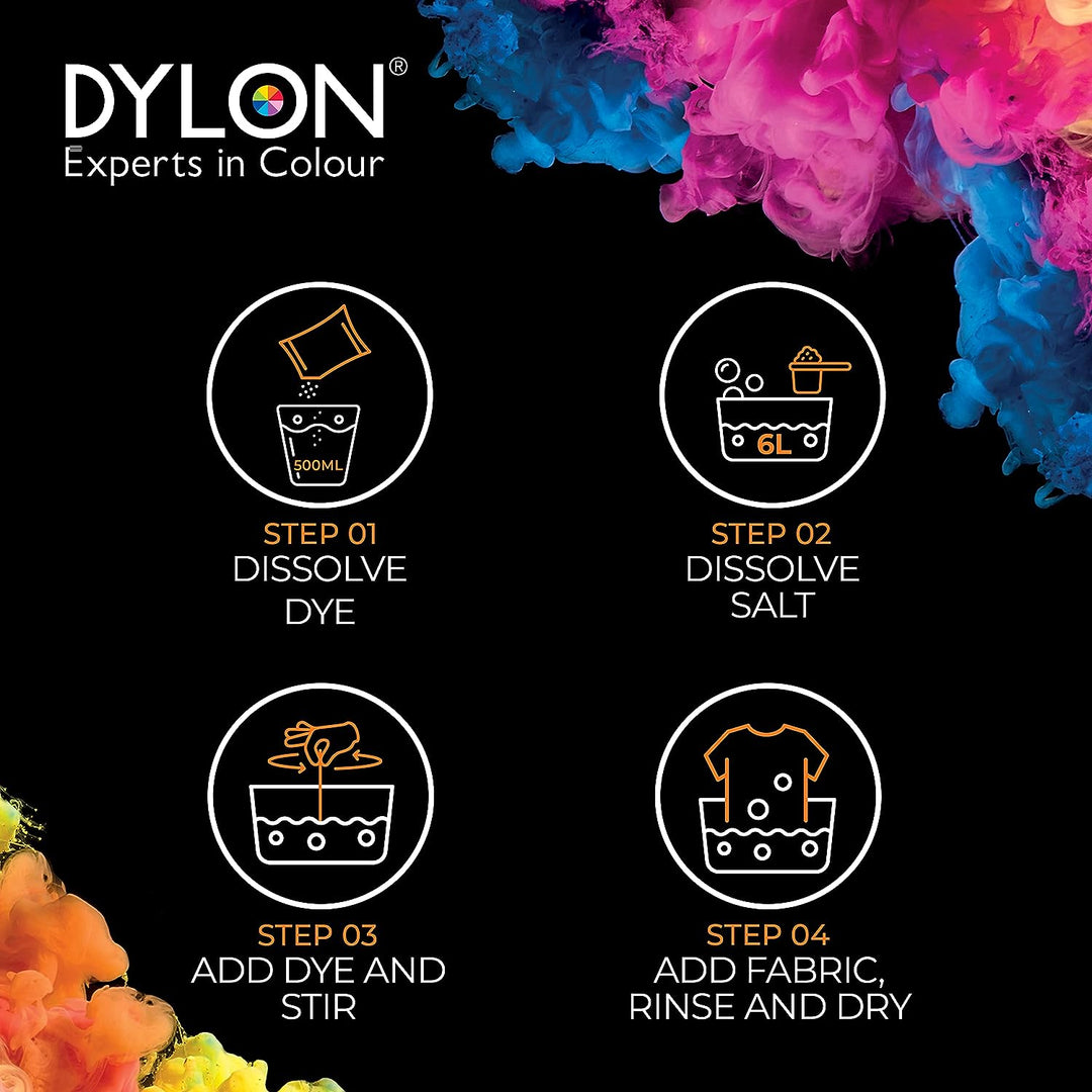 Dylon Hand Dye Sachet Assorted Colours