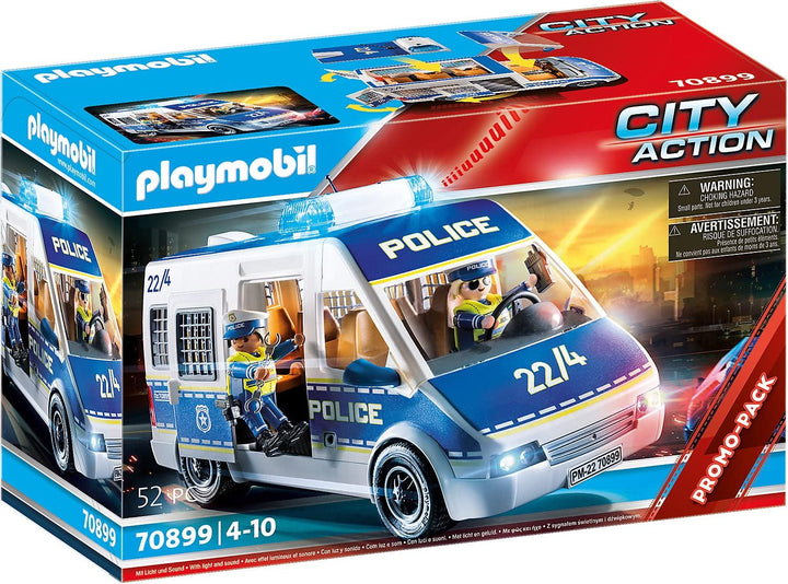 PLAYMOBIL City Action Police Van with Lights and Sound