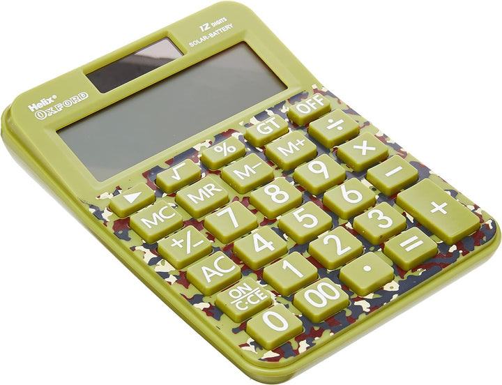 Helix Oxford Camo Basic Calculator