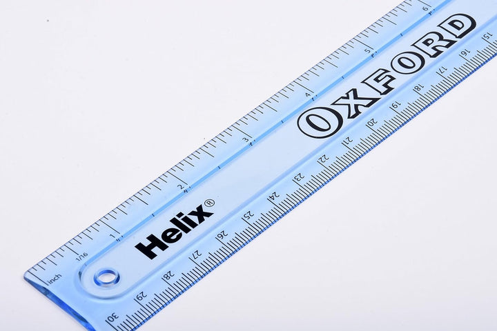 Helix 30cm/12 inch Oxford Shatter Resistant Rule L16011