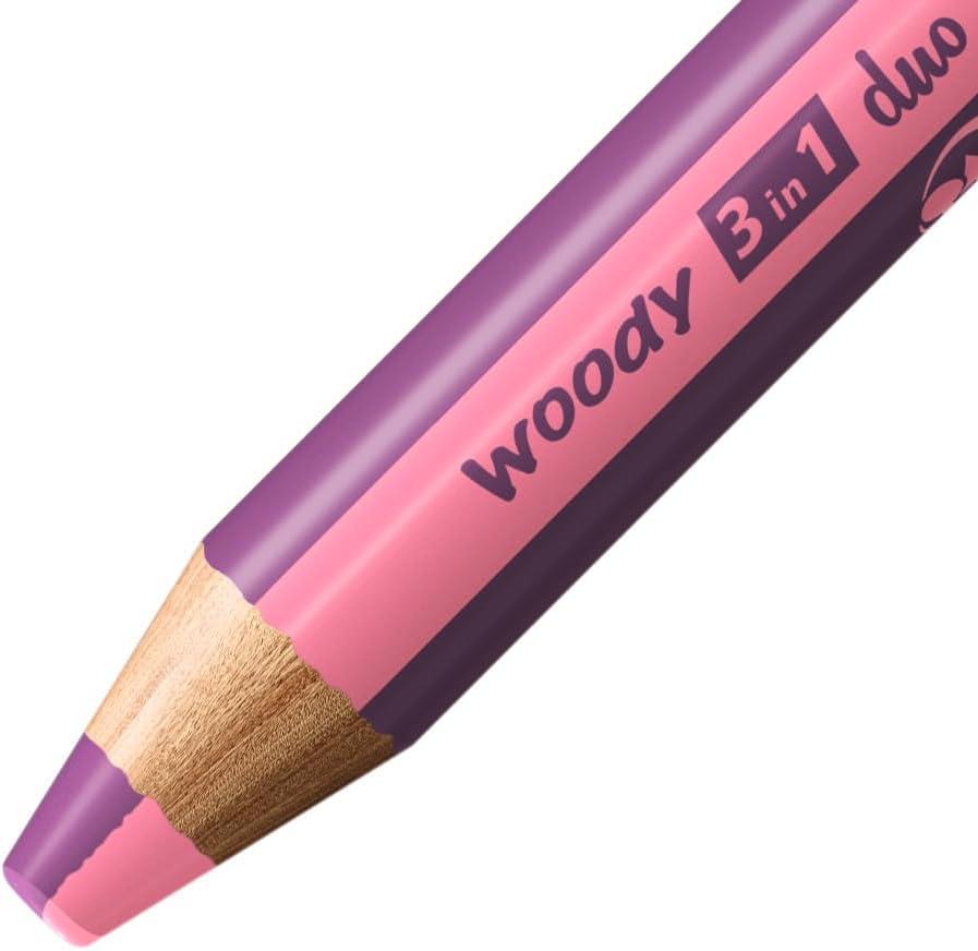 Multi-Talented Pencil - STABILO woody 3 in 1 duo Assorted Colours