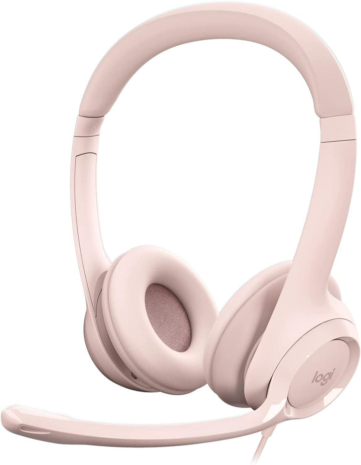 Logitech Wired Headset, Stereo Headphones with Noise-Cancelling Microphone, USB, In-Line Controls PC/Mac/Laptop H390