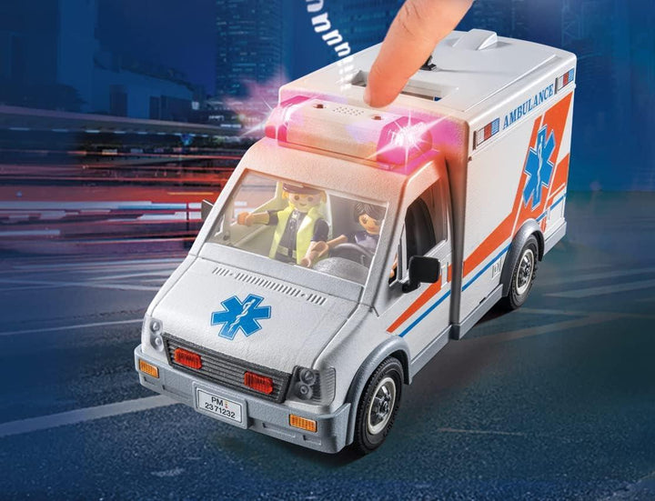 PLAYMOBIL 71232 City Action Ambulance with Sound and Lights