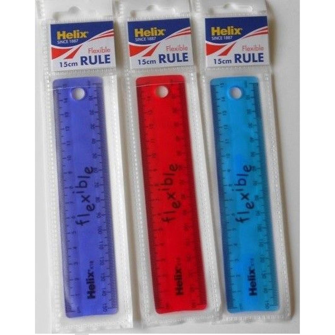 Helix Ruler  Flexible Color Blue 15CM