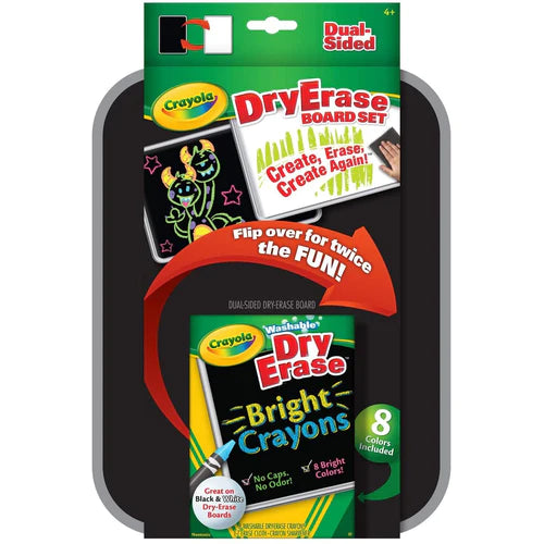 Crayola Dual Sided Dry Erase Board Set Multicolour