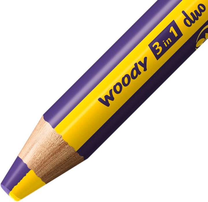 Multi-Talented Pencil - STABILO woody 3 in 1 duo Assorted Colours