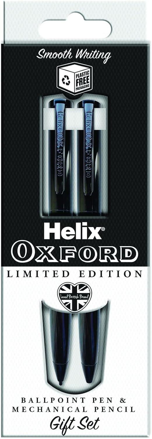 Helix Oxford Black Premium Ballpoint Pen & Mechanical Pencil Set