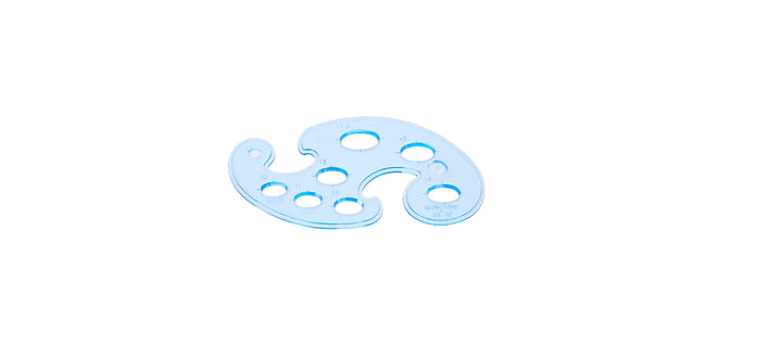 Helix French Curves And Ellipse Templates Blue Tint 3 Pack