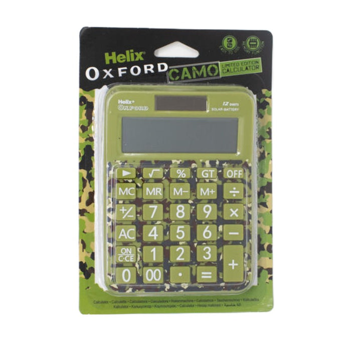 Helix Oxford Camo Basic Calculator