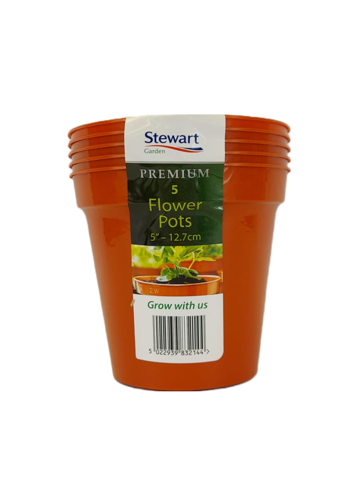 Stewart 239089 Flower Pot 5" Pack of 5