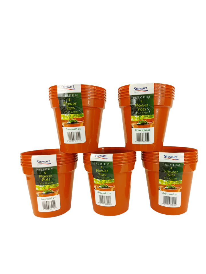 Stewart 239089 Flower Pot 5" Pack of 5