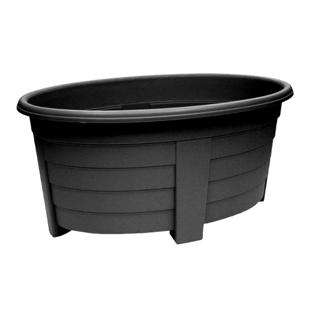 Grosvenor Oval Planter 55cm Ebony Black