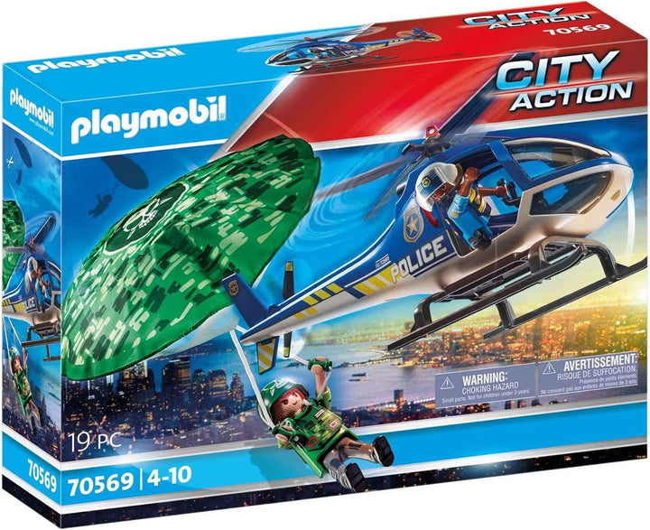 Playmobil 70569 City Action Police Parachute Pursuit Search