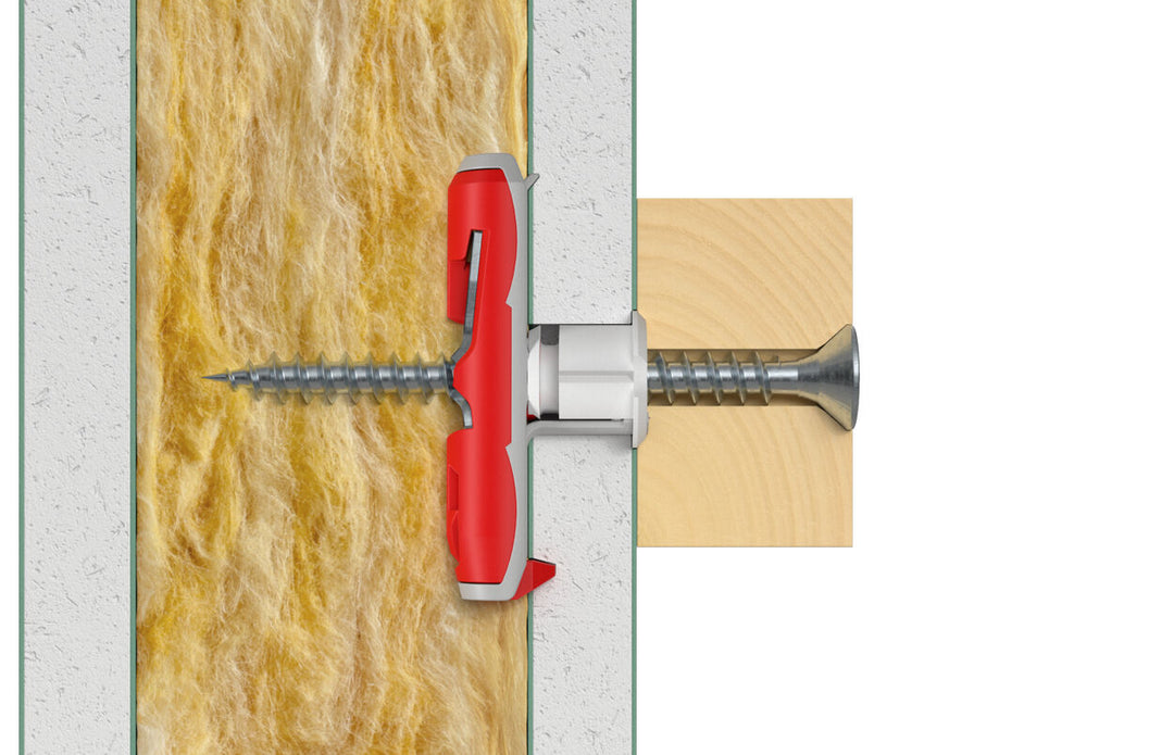 Fischer 537260 Cavity Fixing, Red/Grey, DUOTEC 10, Set Of 20 Pieces