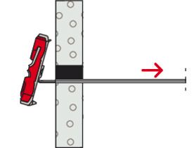 Fischer 537260 Cavity Fixing, Red/Grey, DUOTEC 10, Set Of 20 Pieces