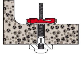 Fischer 537260 Cavity Fixing, Red/Grey, DUOTEC 10, Set Of 20 Pieces