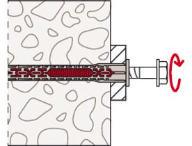 Fischer Frame Fixing DuoXpand 8 x 120 FUS Zinc-Plated Steel