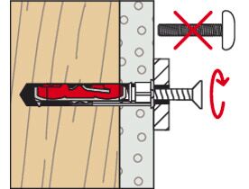 Fischer 537260 Cavity Fixing, Red/Grey, DUOTEC 10, Set Of 20 Pieces