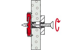 Fischer 537260 Cavity Fixing, Red/Grey, DUOTEC 10, Set Of 20 Pieces