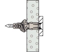 Fischer Universal Plug UX 8 x 50 R With Rim And Screw