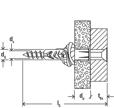 Fischer Universal Plug UX 8 x 50 R With Rim And Screw