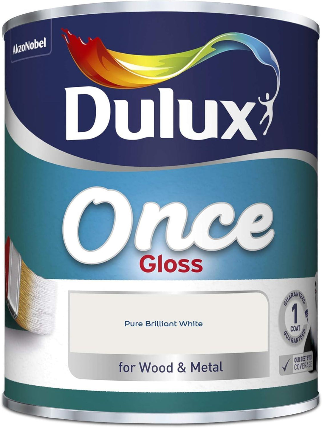 Dulux Once Gloss 750ml Pure Brilliant White