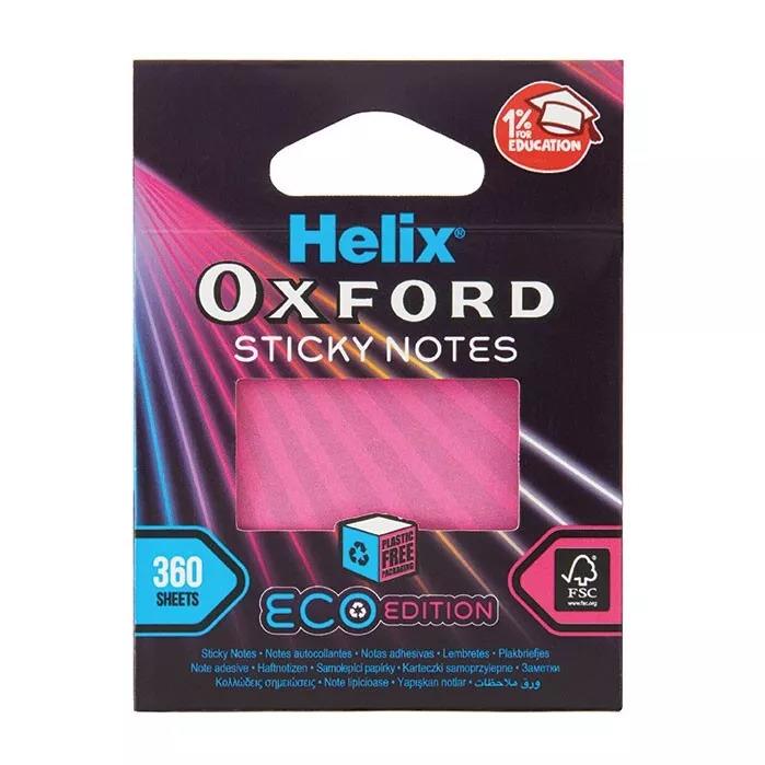 Helix Oxford Cyber Eco Sticky Notes Assorted Colour