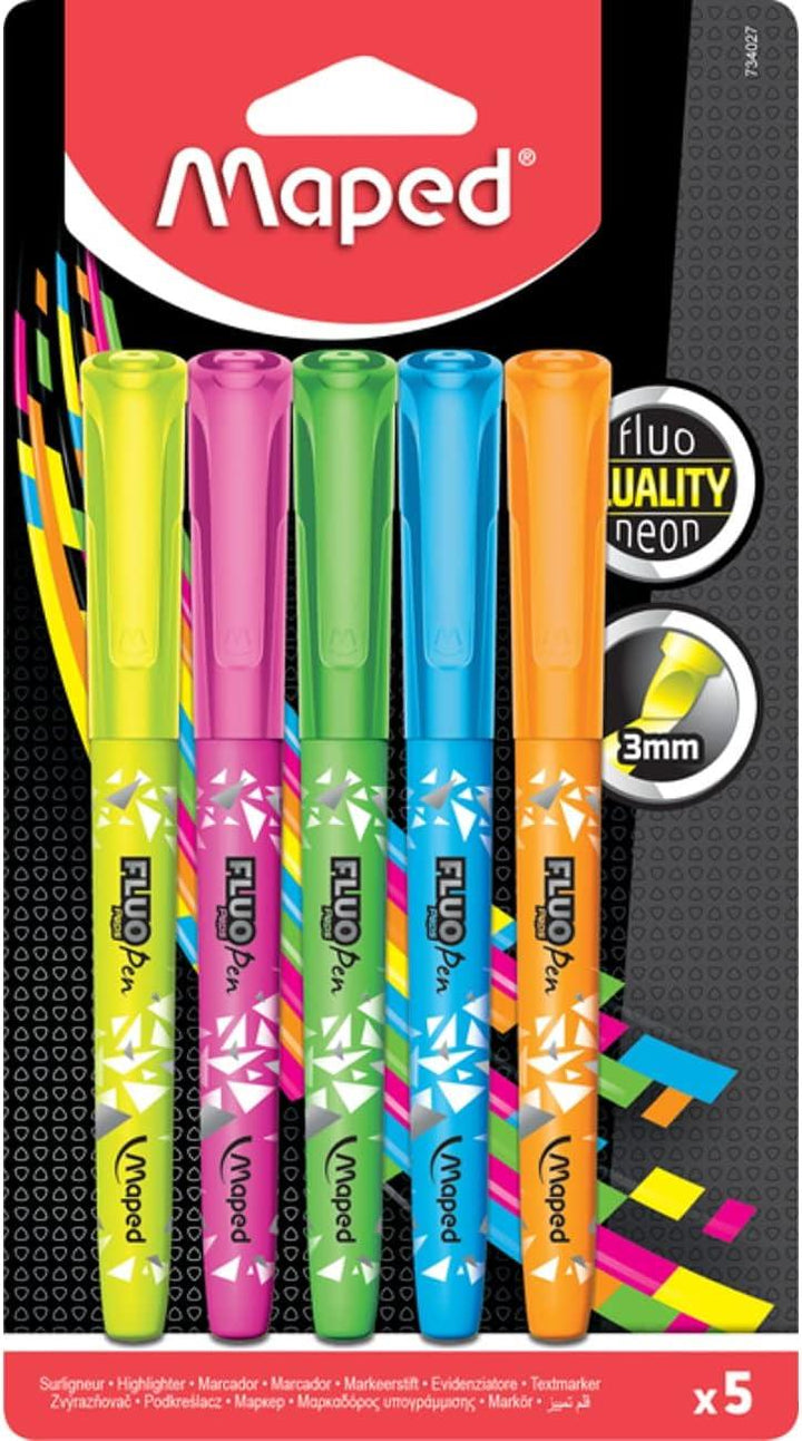 Maped Fluo Peps Connect highlighter pens 5pk