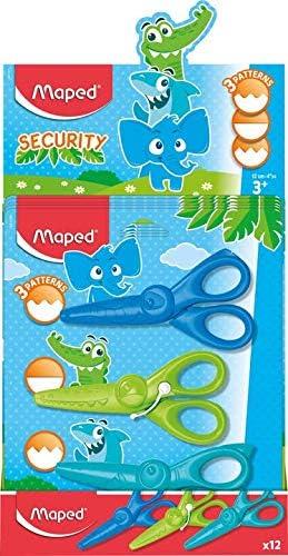 Maped Scissors Set 12cm Kidicraft X3 Blister