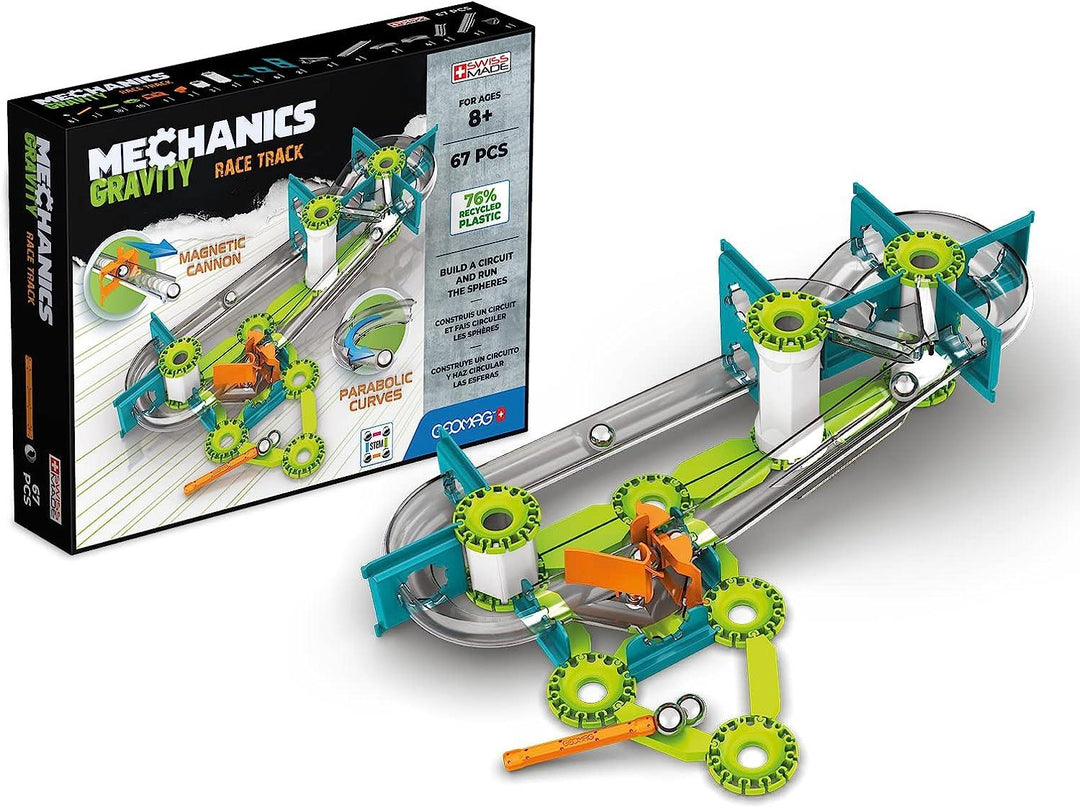 Geomag Mechanics Gravity Race Track Construction Set - 67 Pieces