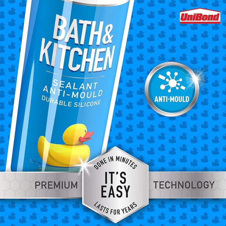 UniBond Bath & Kitchen Sealant Transparent