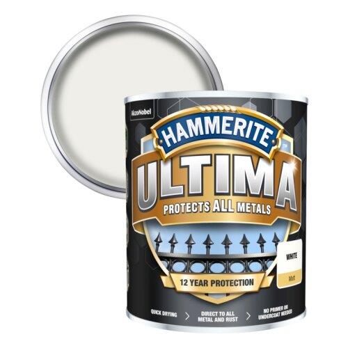 Hammerite Ultima Smooth Metal Paint Assorted Colours