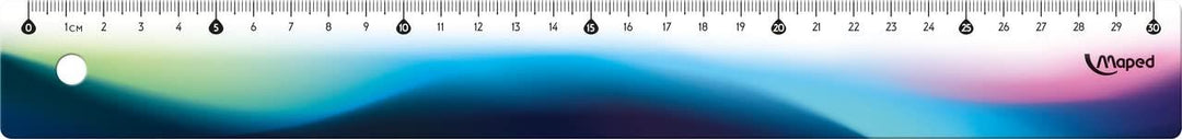 Maped Shock-Resistant Ruler Nightfall 30cm Blue