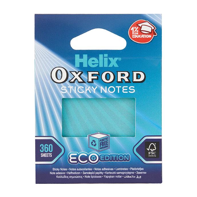 Helix Oxford Cyber Eco Sticky Notes Assorted Colour