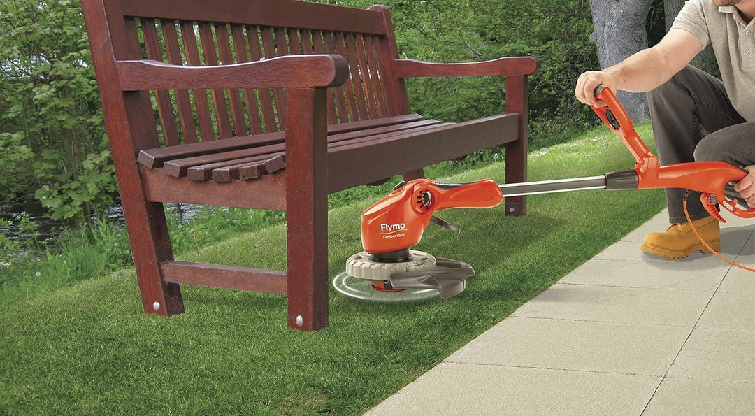 Flymo Contour 650E Electric Grass Trimmer and Edger, 650 W, Cutting Width 30 cm, Orange