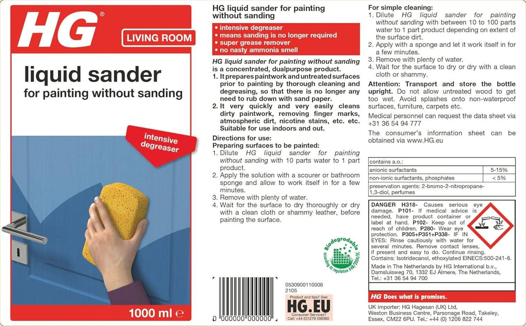 HG Liquid Sander For Painting Without Sanding 1L