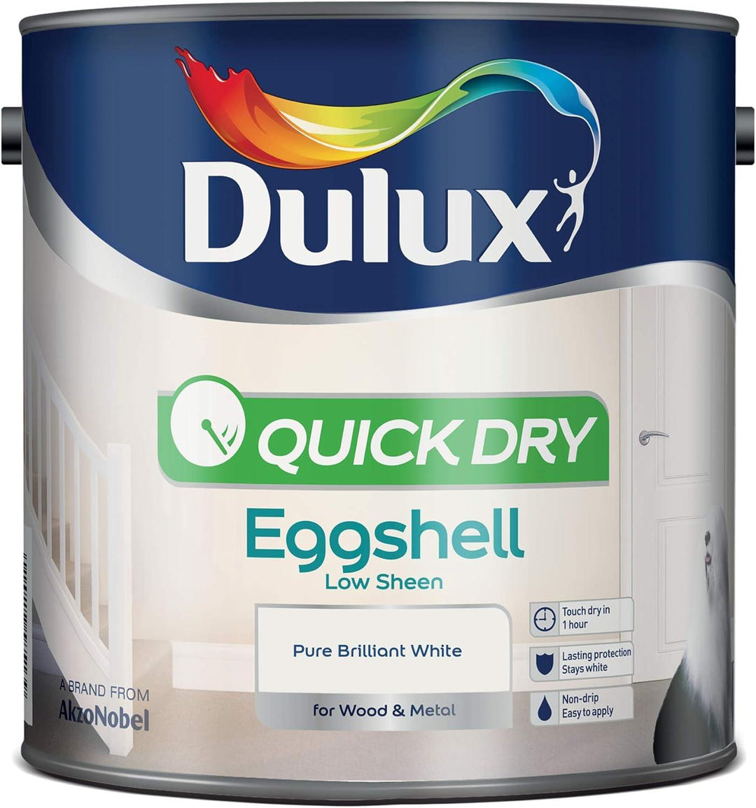 Dulux Quick Dry Eggshell Pure Brilliant White