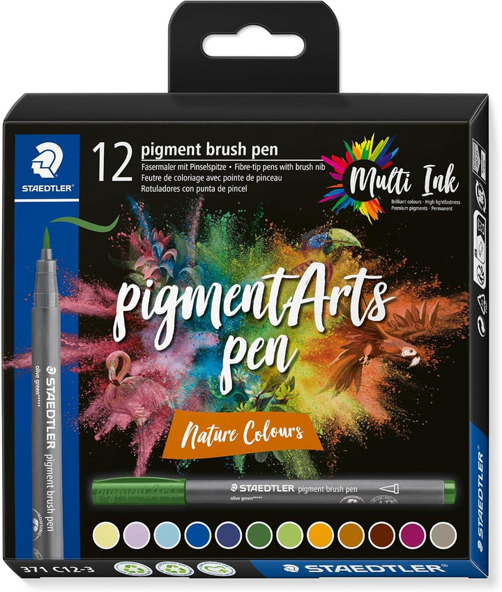 Staedtler 371 Pigments Arts Brush Pen-Assorted