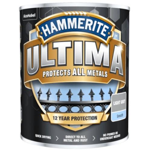 Hammerite Ultima Smooth Metal Paint Assorted Colours