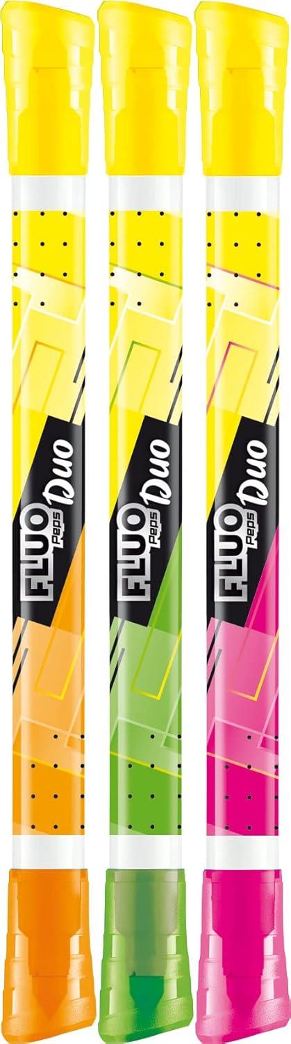 Maped Fluo Duo pens 3 pack assorted