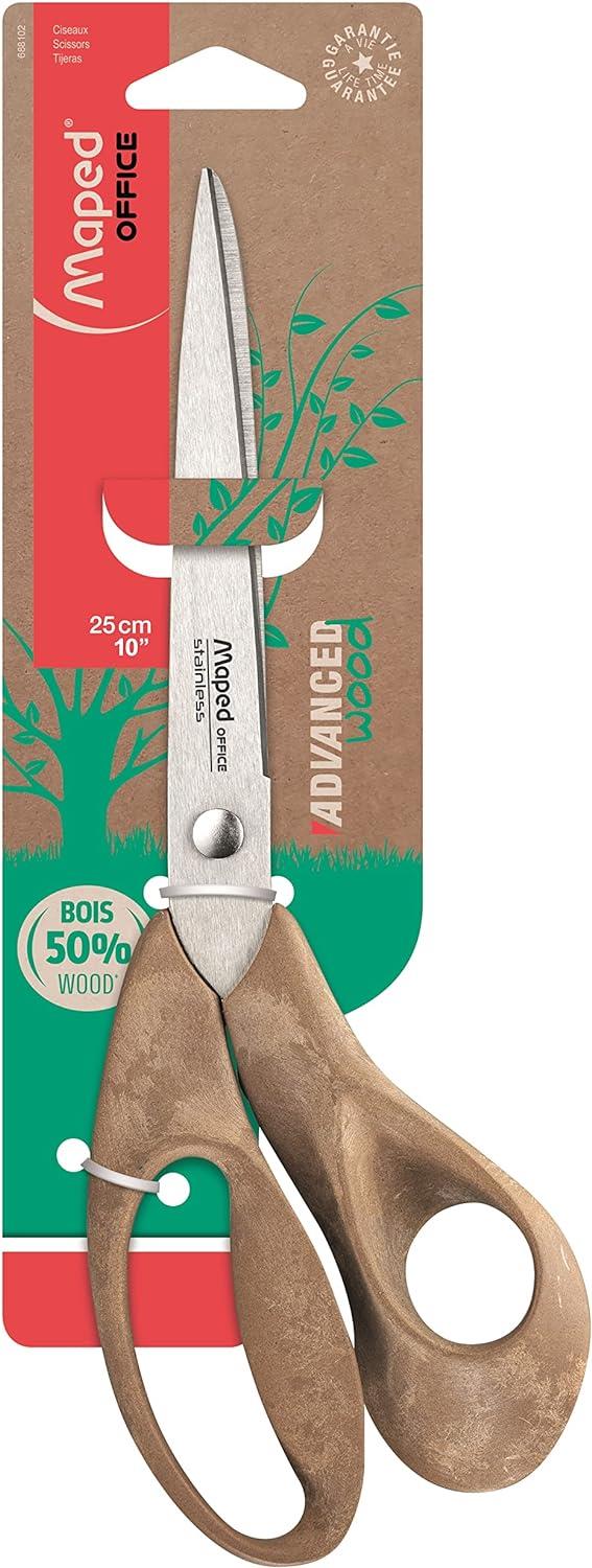 MAPED ADVANCED WOODEN 25CM SCISSORS