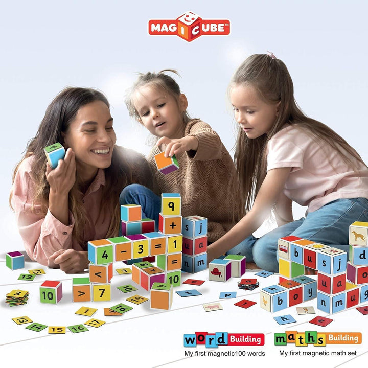 Geomag Construction Toy Magicube Word Building-16 63 Clips