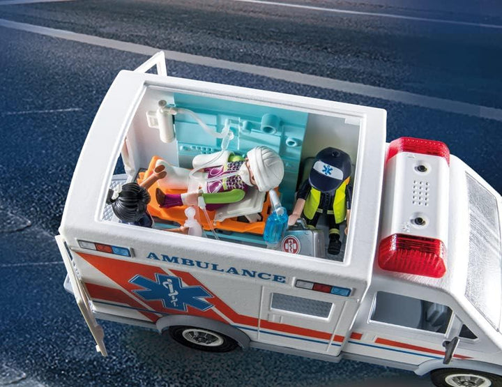 PLAYMOBIL 71232 City Action Ambulance with Sound and Lights