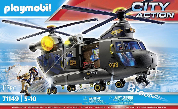 Playmobil 71149 City Action Tactical Police Twin-Prop Helicopter